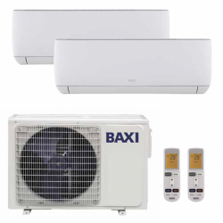 climatizzatore condizionatore dual split baxi inverter astra 9000+9000 btu con lsgt40-2m a++/a+ wi-fi optional
